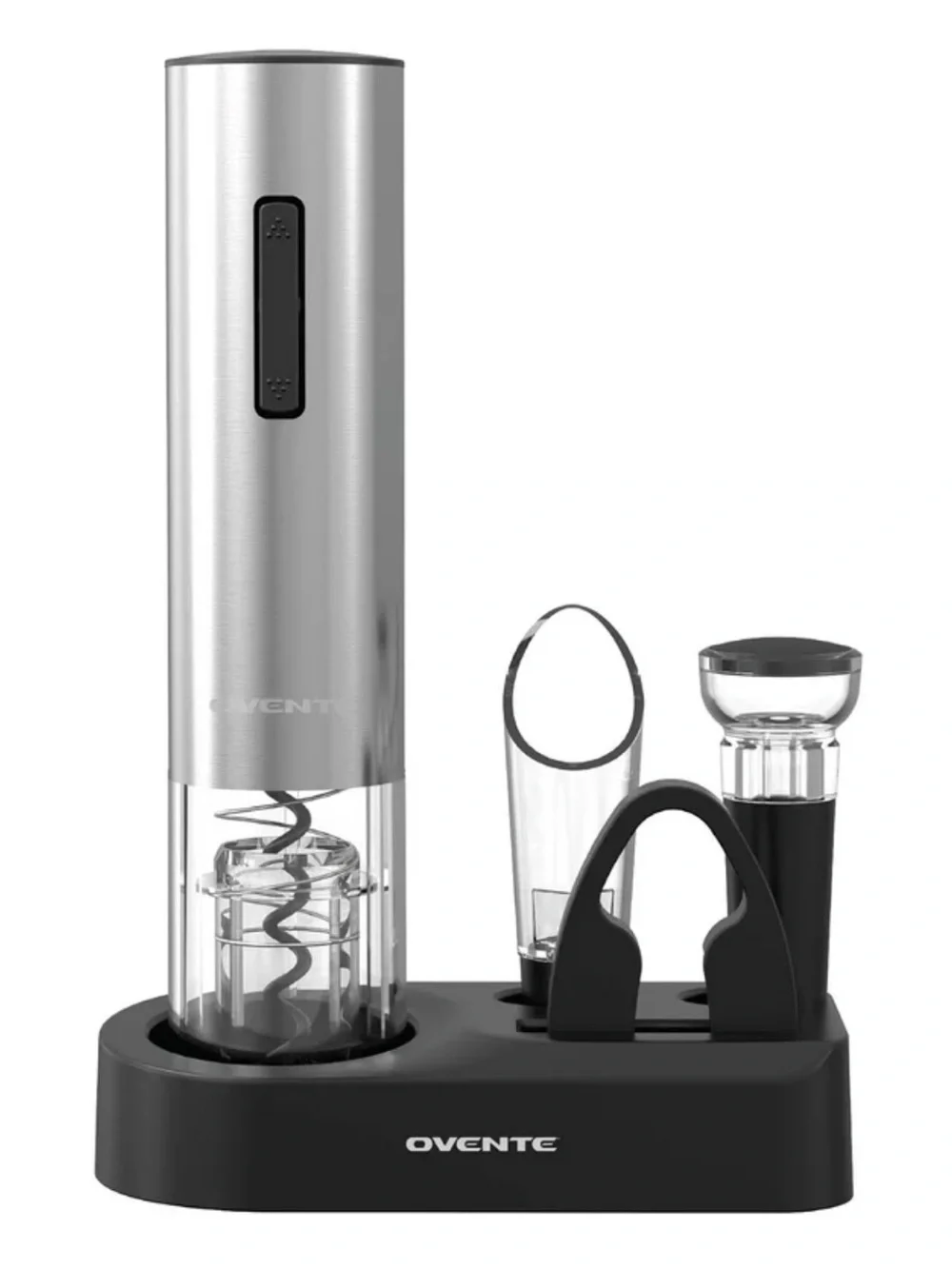 Ovente Cordless Electric Wine Opener Set